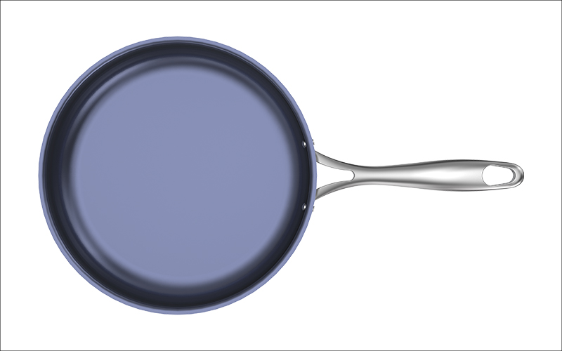 Titanium metal frying pan