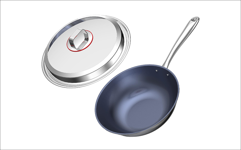 Titanium Flat-Bottomed Pan
