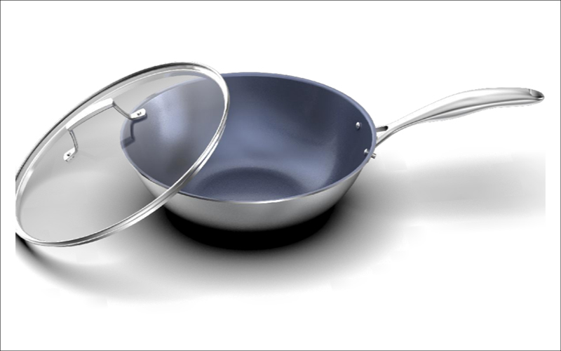 Titanium Flat-Bottomed Pan
