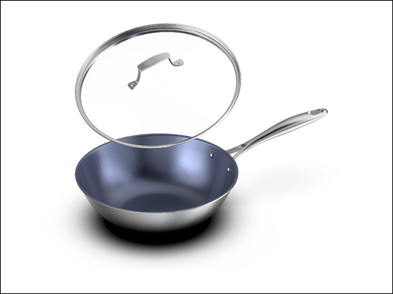 Titanium Flat-Bottomed Pan