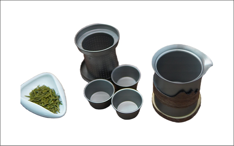 Pure Titanium Tea Set