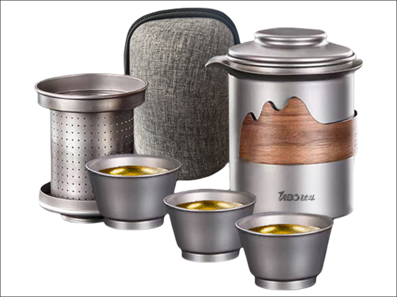 Pure Titanium Tea Set
