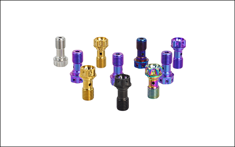 Titanium oil bolt