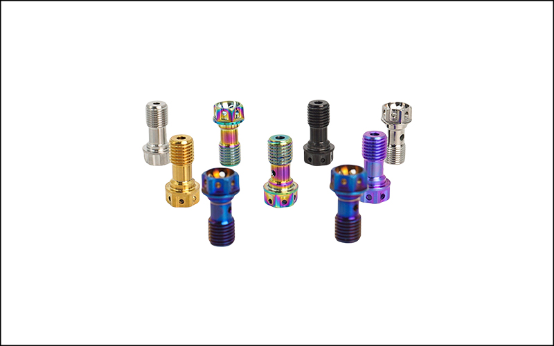 Titanium oil bolt