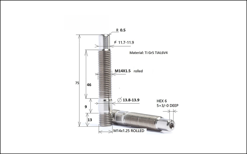 Titanium Stud Bolts