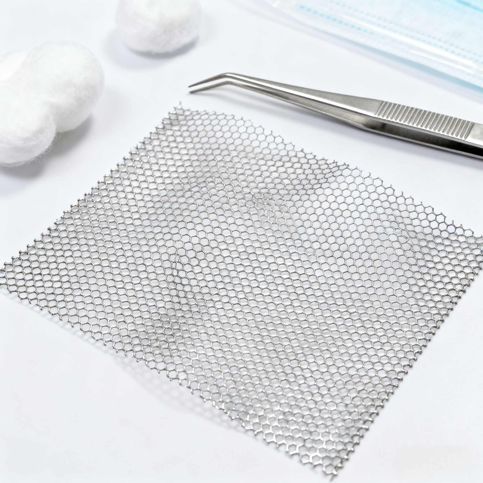 Titanium mesh morphology and industry applications