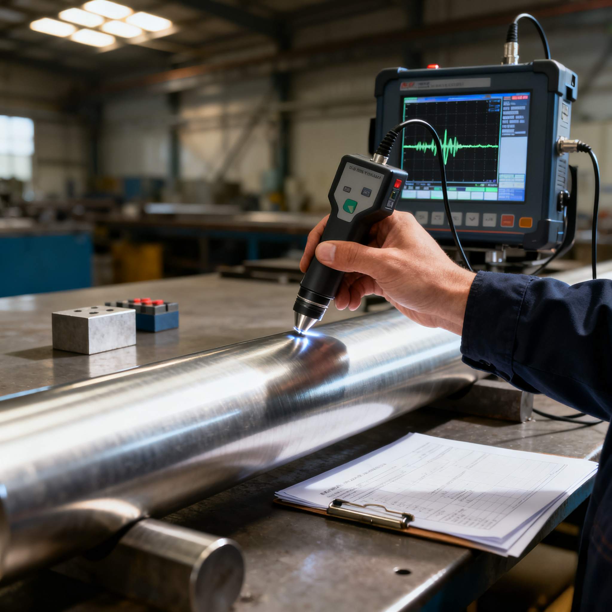 What are the non-destructive detection tests for cracks in titanium wires and titanium rods?