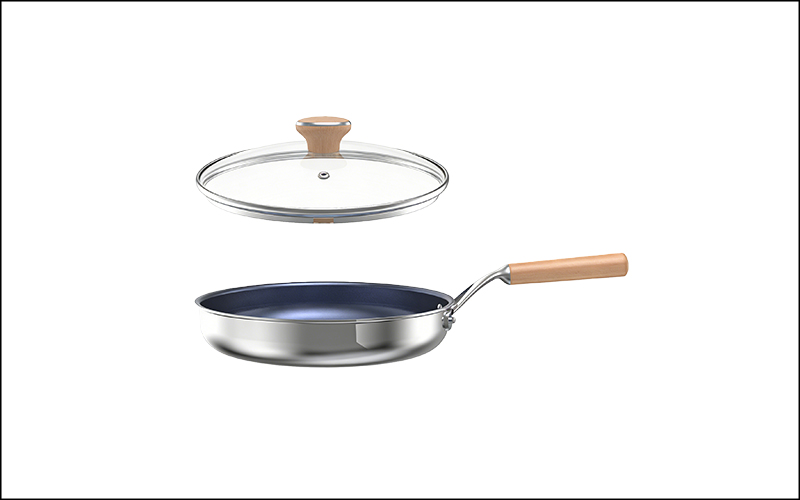 Titanium Frying Pan【Beechwood handle】