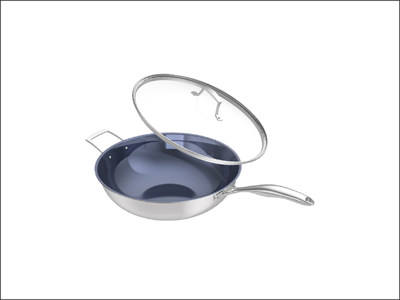 Titanium Flat-Bottomed Pot【34cm/36cm】