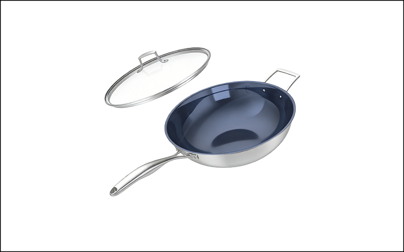 Titanium Flat-Bottomed Pot【34cm/36cm】