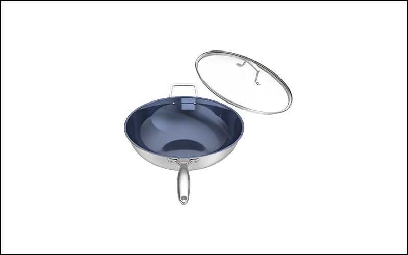 Titanium Flat-Bottomed Pot【34cm/36cm】