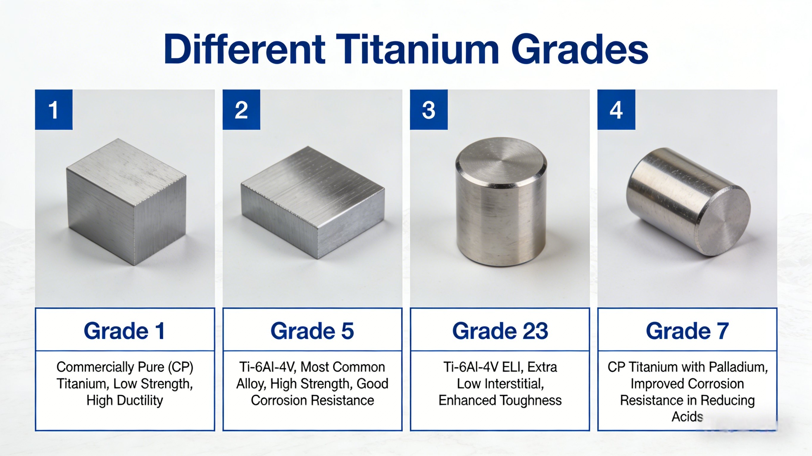Comparison of Titanium Grades between China and the United States