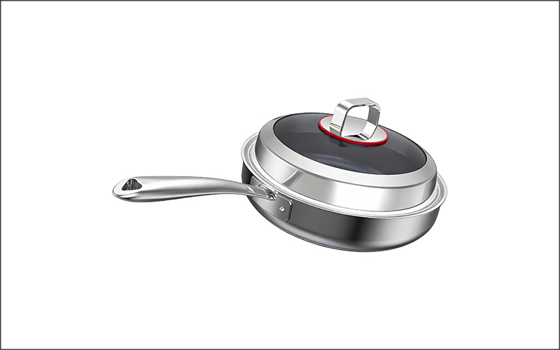 Titanium Frying Pan【Mirror-like pot lid】