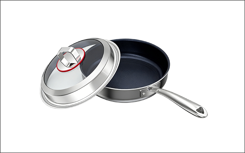 Titanium Frying Pan【Mirror-like pot lid】