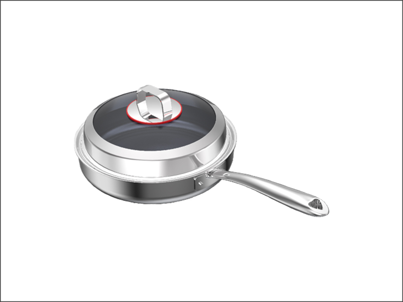 Titanium Frying Pan【Mirror-like pot lid】