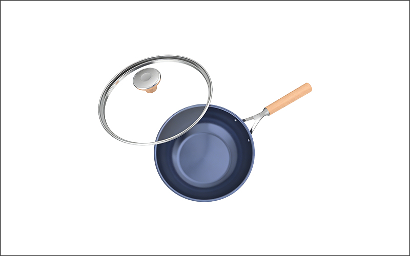 Titanium Flat-Bottomed Pot【24cm】