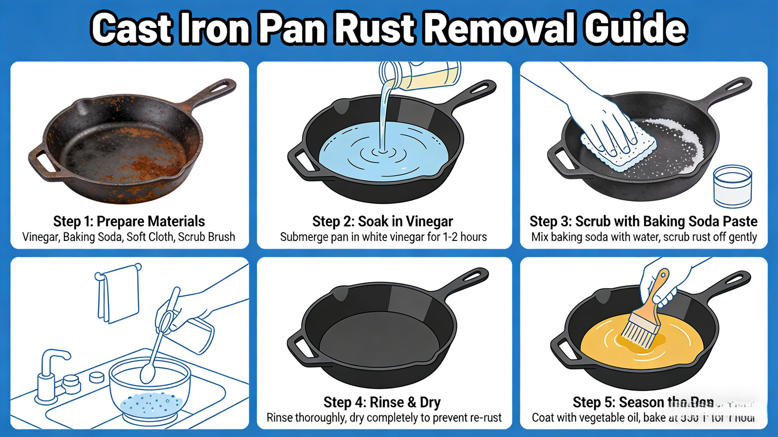 How to remove rust from cast iron skillet?Natural Methods That Actually Work How to remove rust from cast iron skillet?Natural Methods That Actually Work