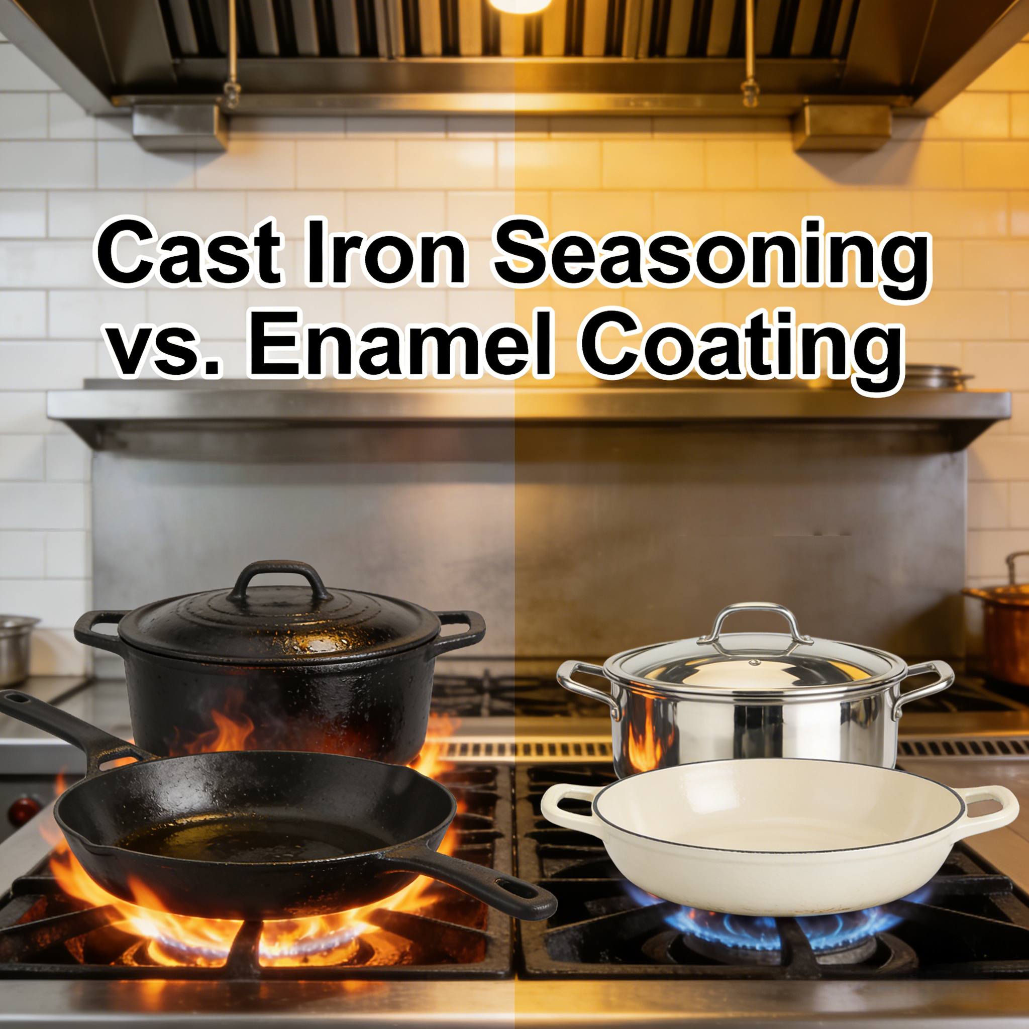 Cast Iron Seasoning vs. Enamel Coating: Understanding the Science Behind Non-Stick Performance