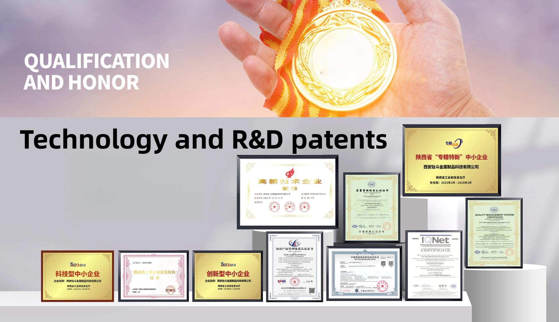 Qualifications and Certifications - TITAUDOU Qualifications and Certifications - TITAUDOU