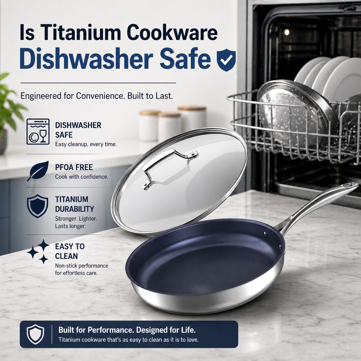 Is Titanium Cookware Dishwasher Safe? Pure Titanium, Coated, and Tri-Ply Care Guide