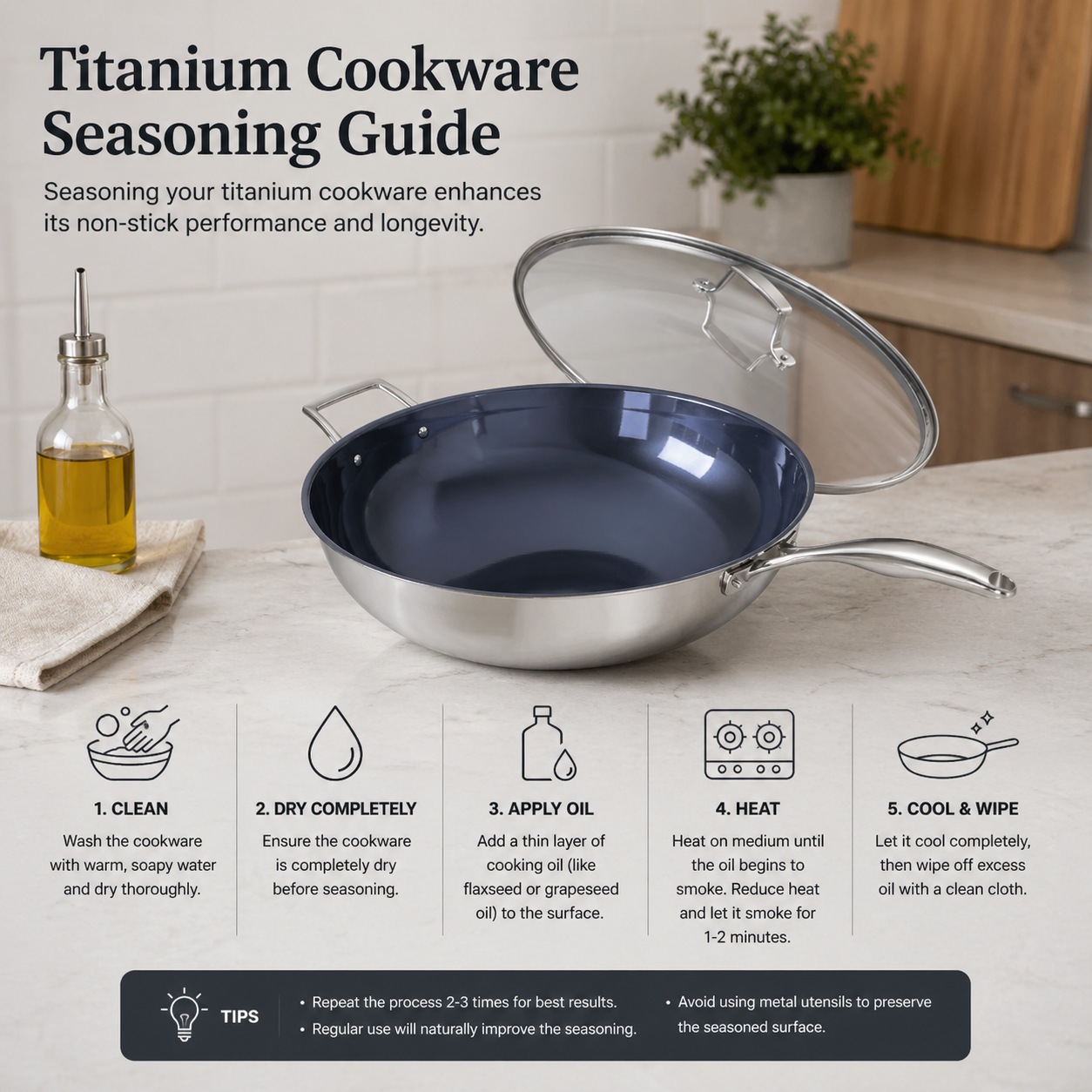 Titanium Cookware Seasoning Guide: Necessary, Optional, or Bad Idea?