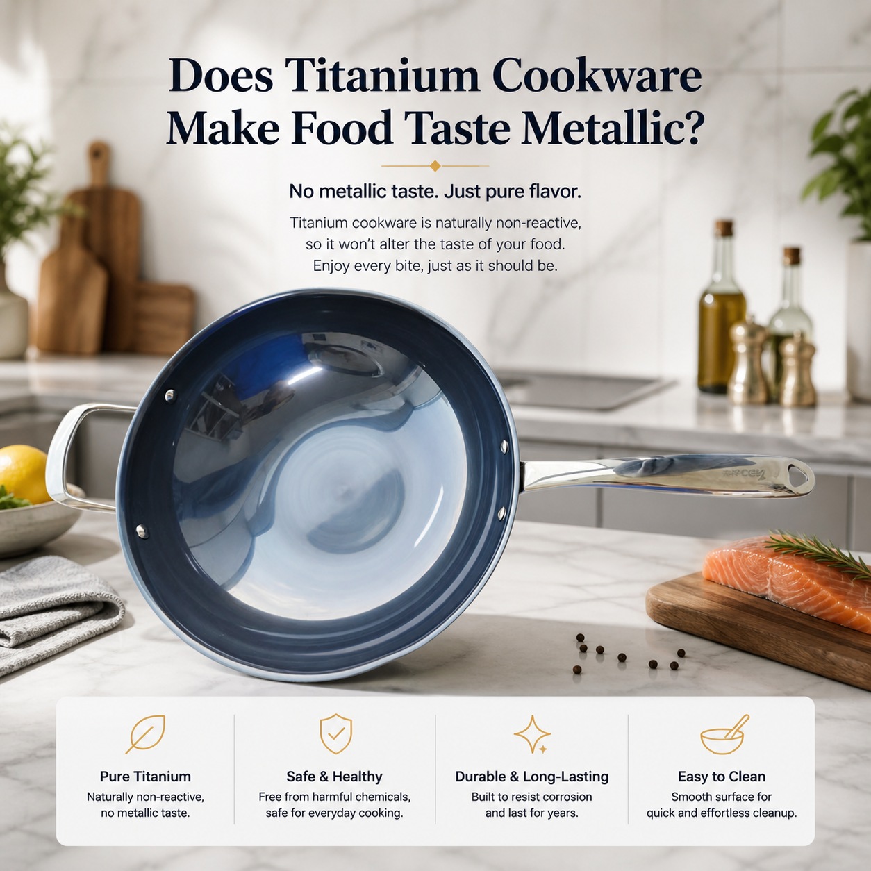 Does Titanium Cookware Make Food Taste Metallic? Flavor, Reactivity, and Acidic Foods Explained