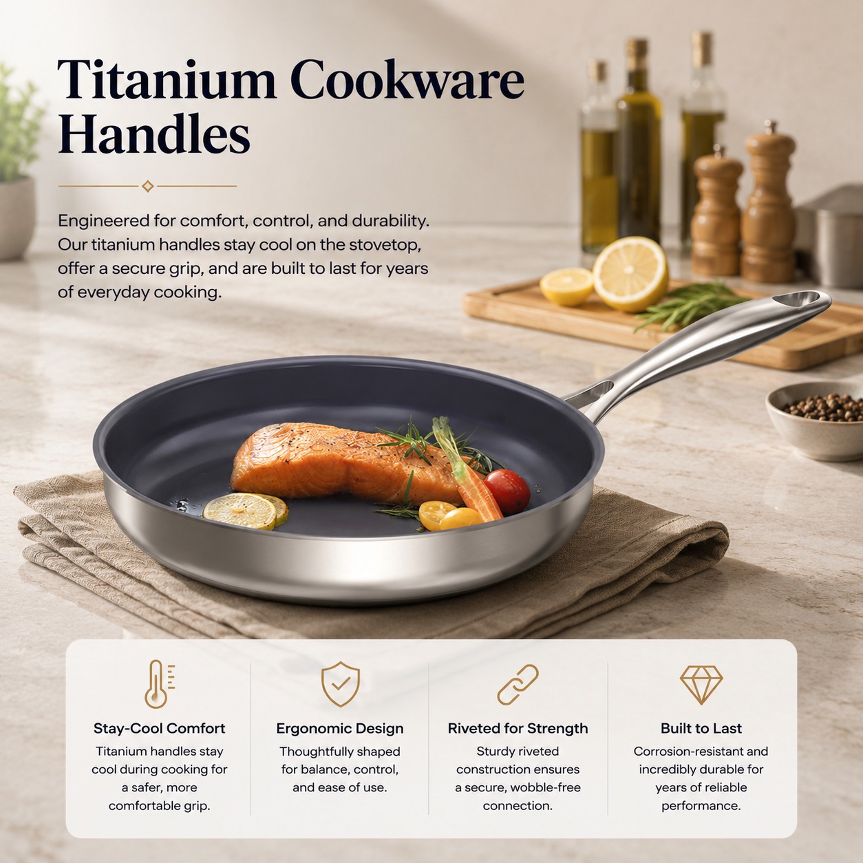 Titanium Cookware Handles: Riveted vs Rivet-Free Welded, Which Design Is Better?