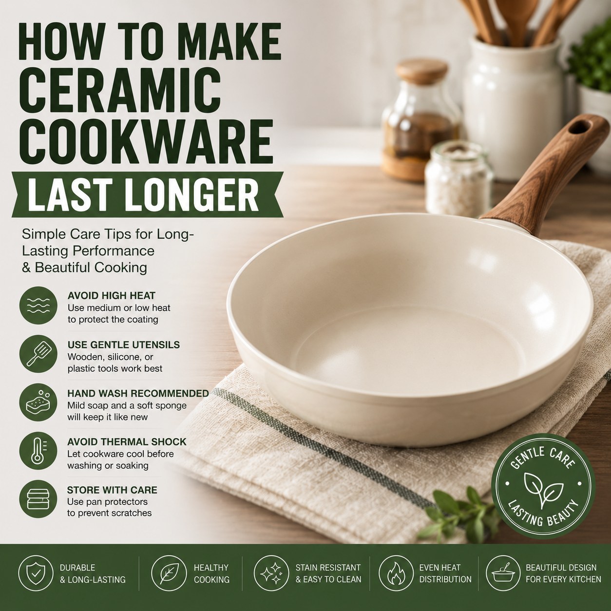 How to Make Ceramic Cookware Last Longer: Care, Cleaning, and Mistakes to Avoid