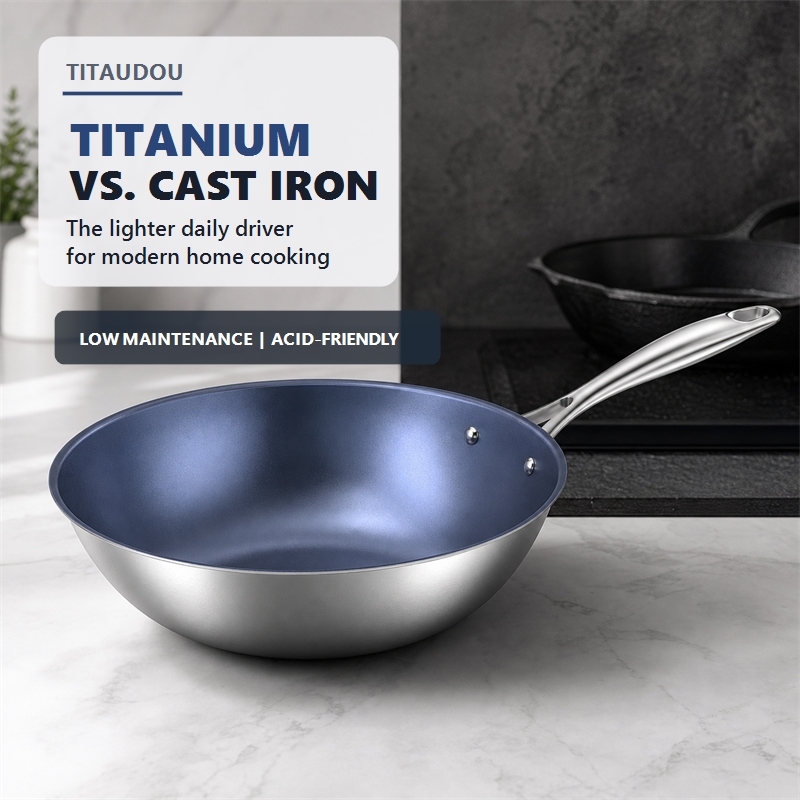 Titanium vs. Cast Iron Cookware: Which Is Better for Home Cooks?