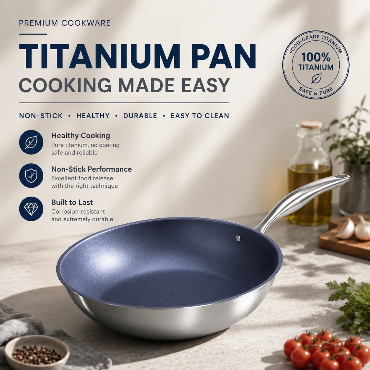 Why Do Eggs Stick to Titanium Pans? Heat, Oil, Residue, and Fixes Explained
