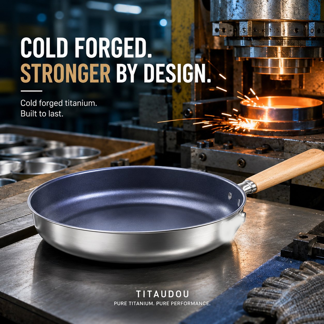 Cold Forged vs. Stamped Titanium Pans: Manufacturing, Strength, and What Buyers Must Know