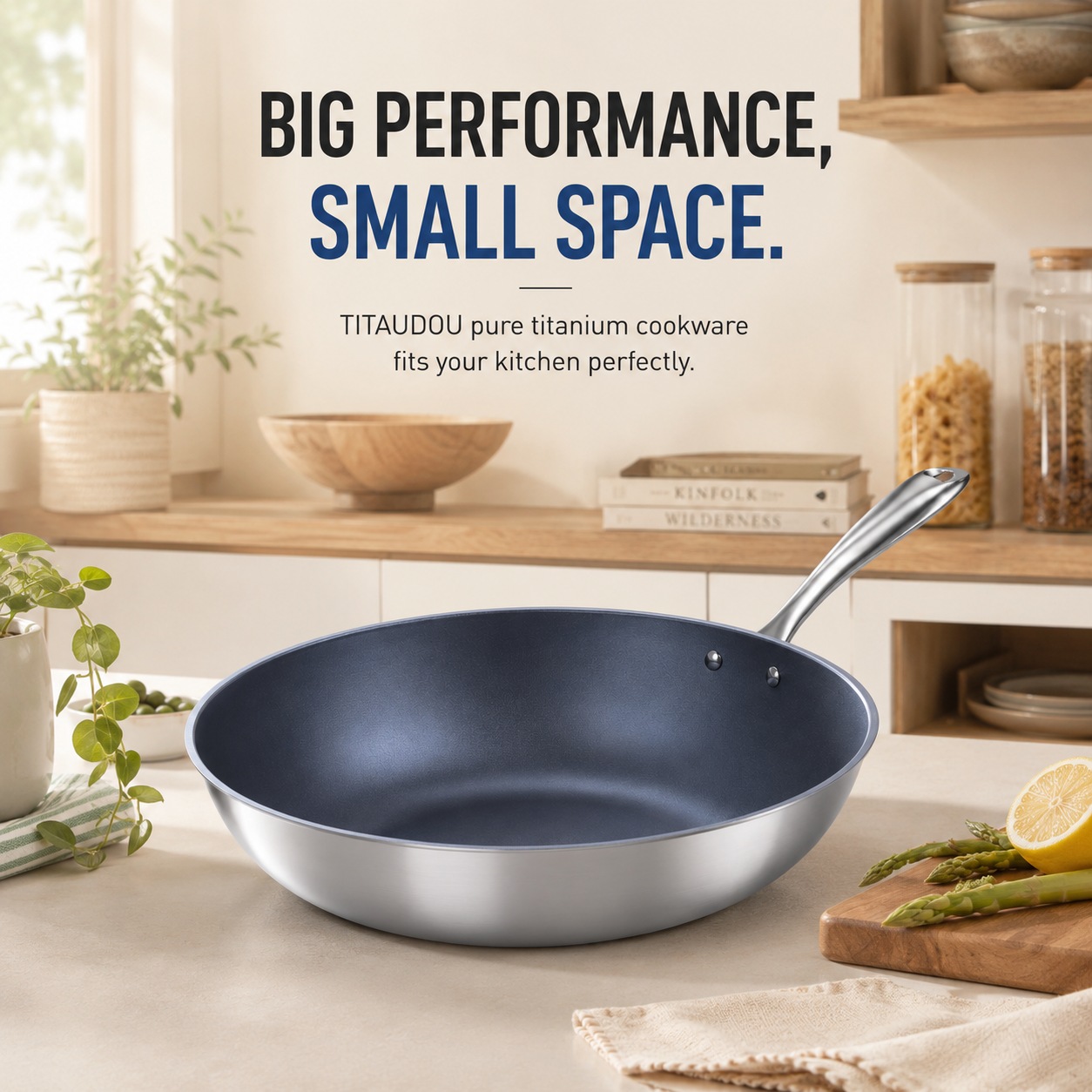 Best Cookware for Small Kitchen Spaces: Why Tri-Ply Titanium Fits Compact Homes
