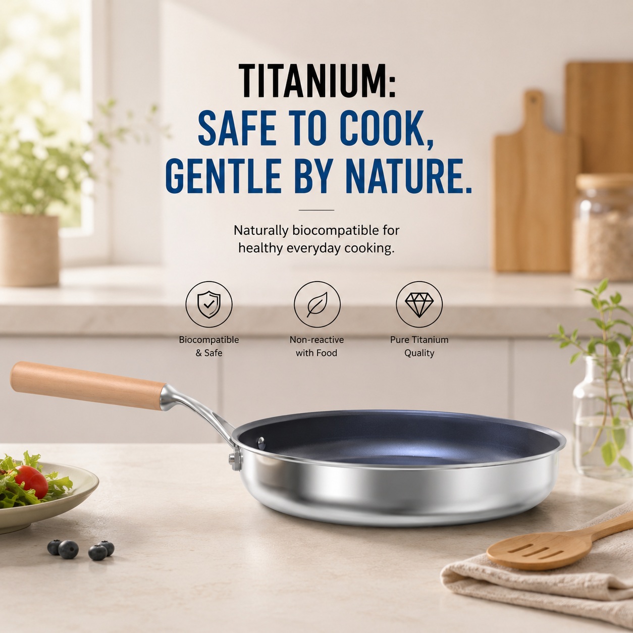 Why Titanium is Biocompatible for Food Contact: The TiO2 Oxide Layer, GR1 Purity, and Safety Explained