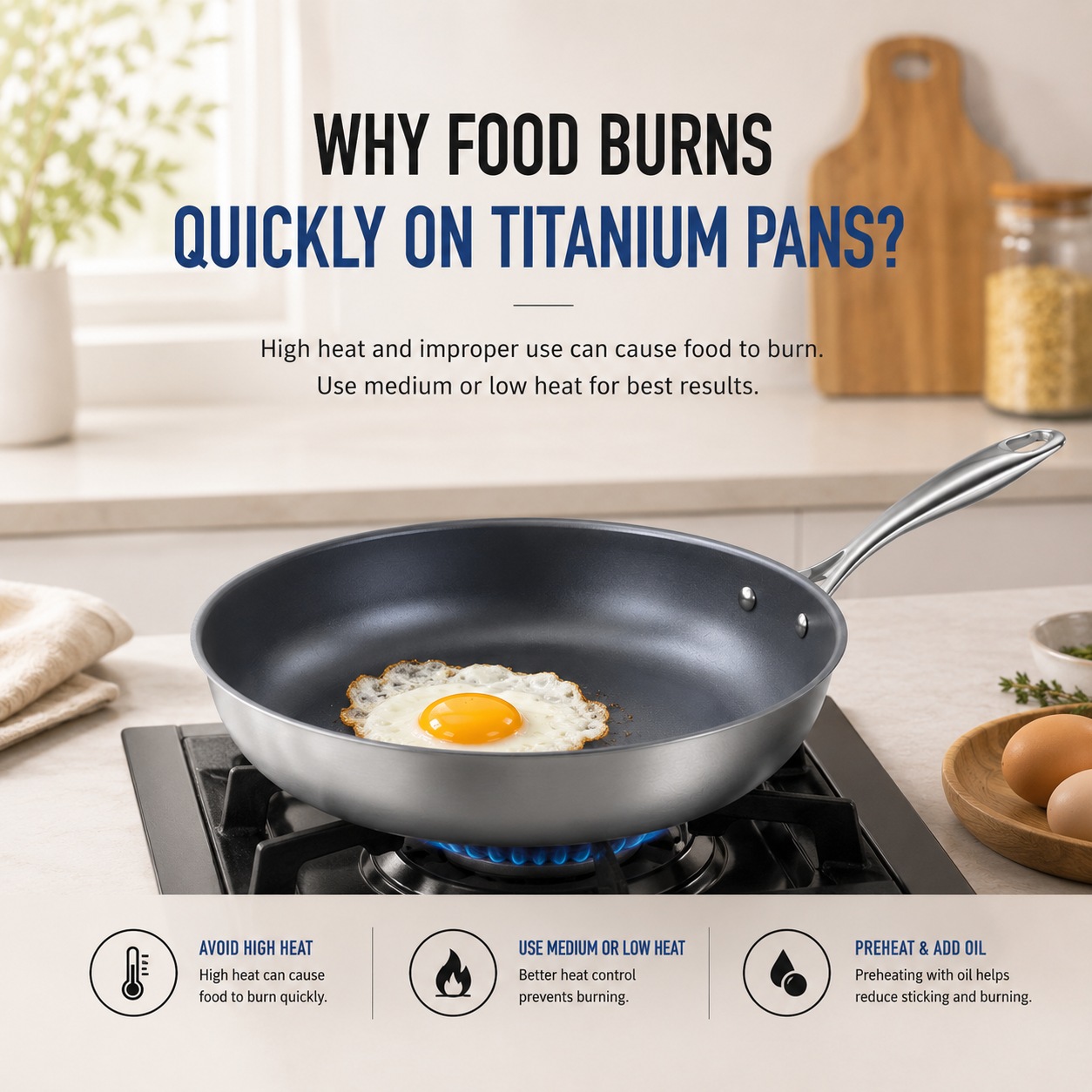 Why Does Food Burn Quickly on Titanium Pans? Hot Spots, Heat Control, and Tri-Ply Fixes Explained