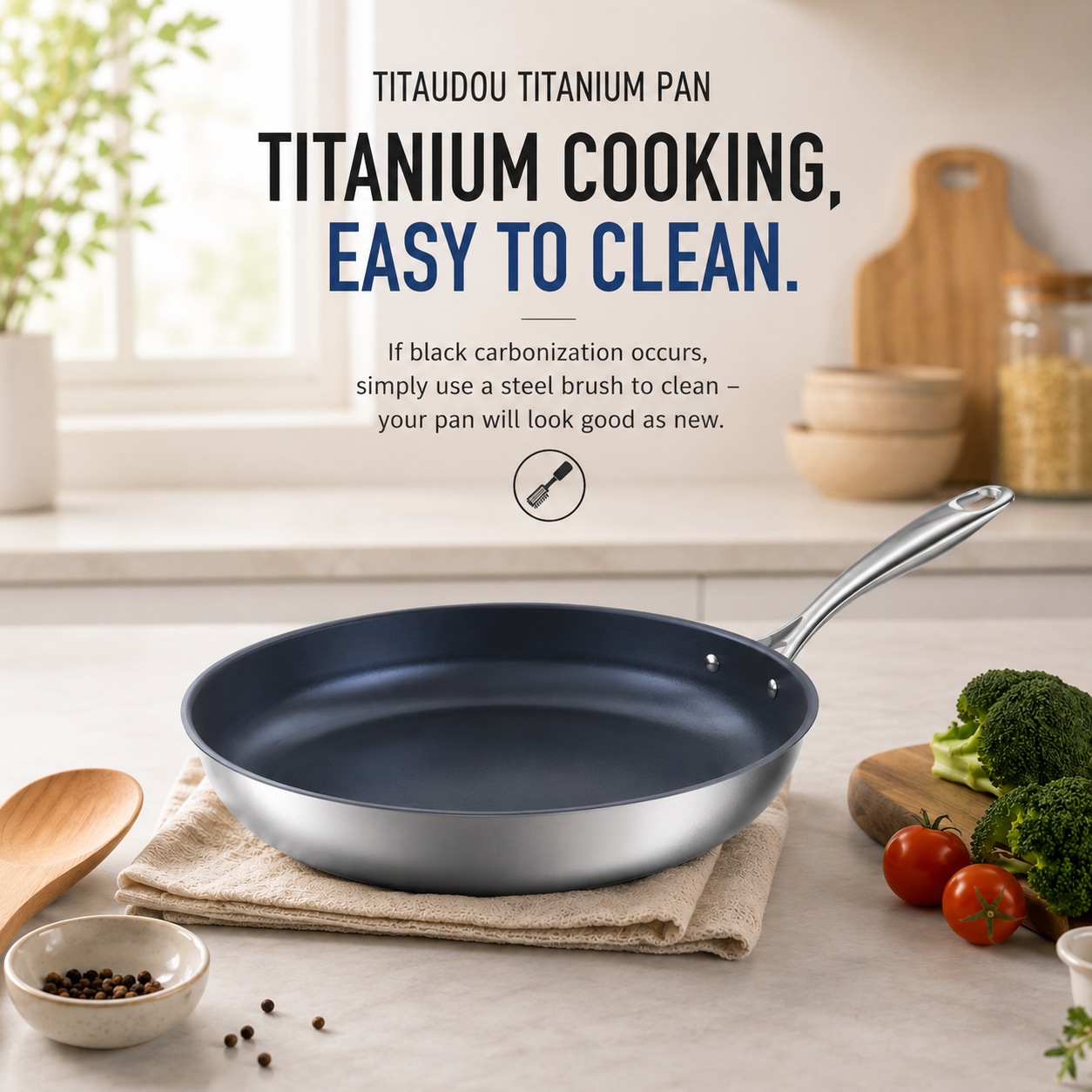 Black Residue on Titanium Cookware: Identifying Carbonized Oil vs. Peeling Coatings