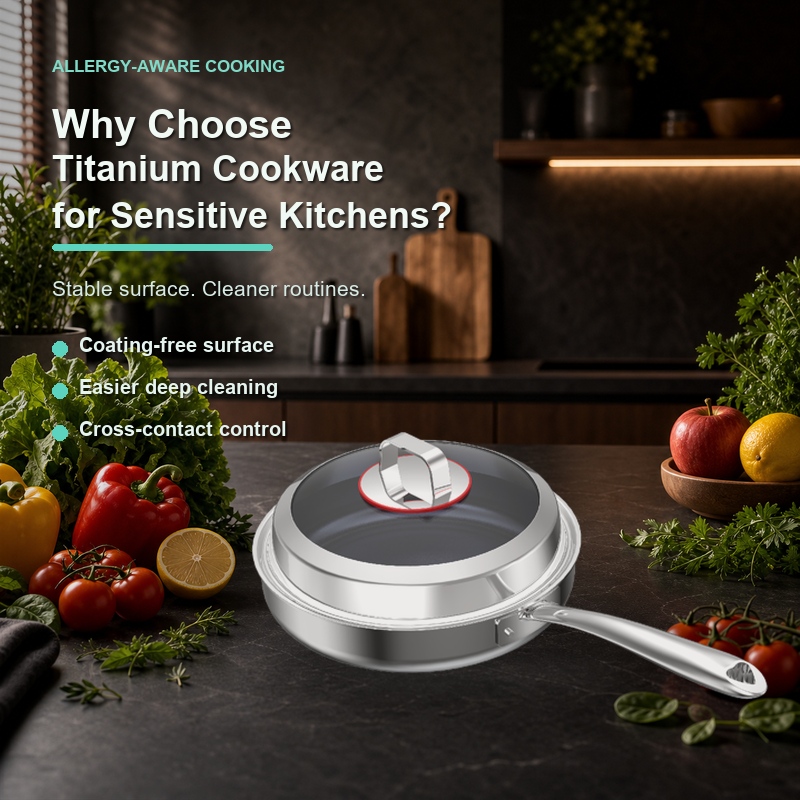 Why Titanium Cookware is Chosen by People with Multiple Food Allergies: Cross-Contact and Material Stability