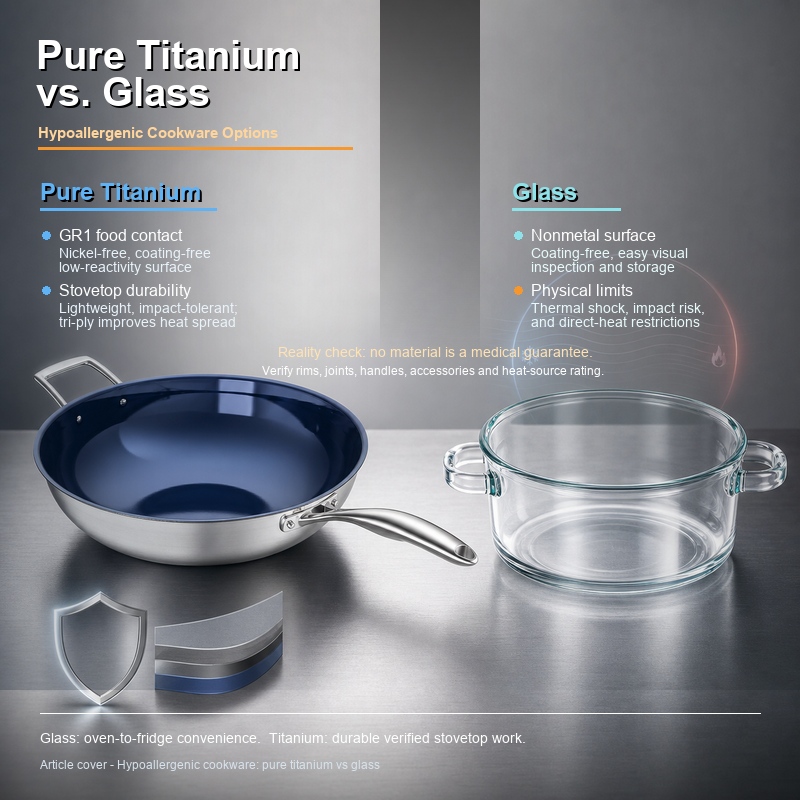 Truly Hypoallergenic Cookware Options: Pure Titanium vs. Glass