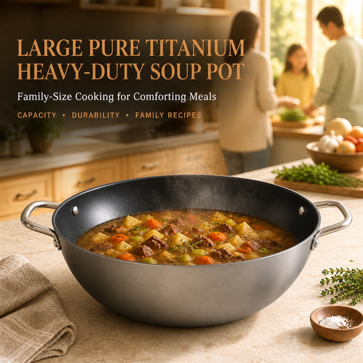 Best Large Pure Titanium Heavy Duty Soup Pot for Family Meals: TITAUDOU’s Buying Standard