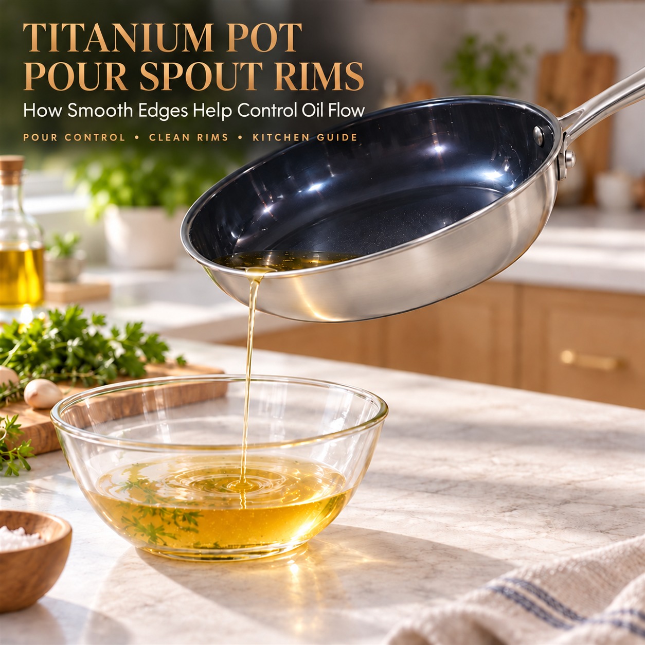 How to Assess Pour Spout Precision and Dripless Rims on Titanium Pots