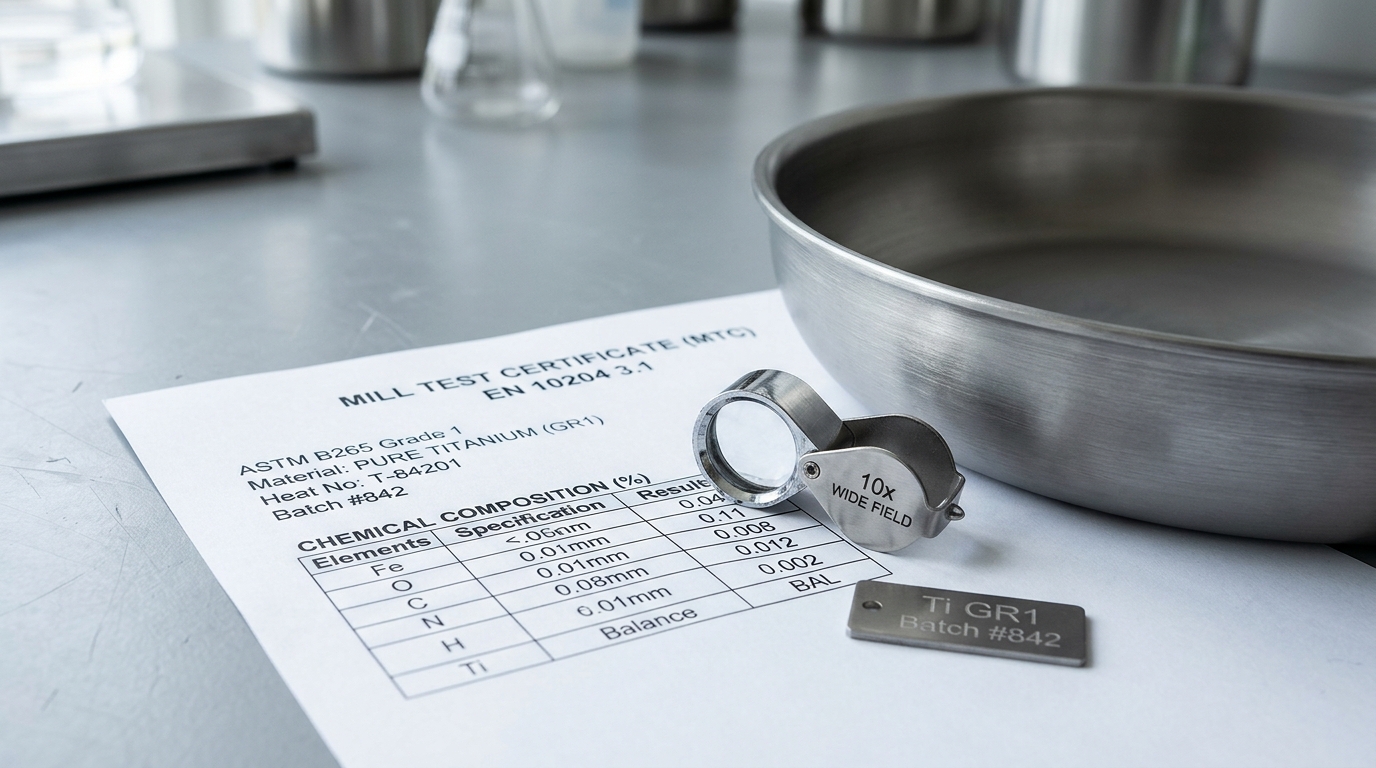 How to Read Material Spec Sheets When Buying Pure Titanium Cookware: Food Grade Purity Standards Guide